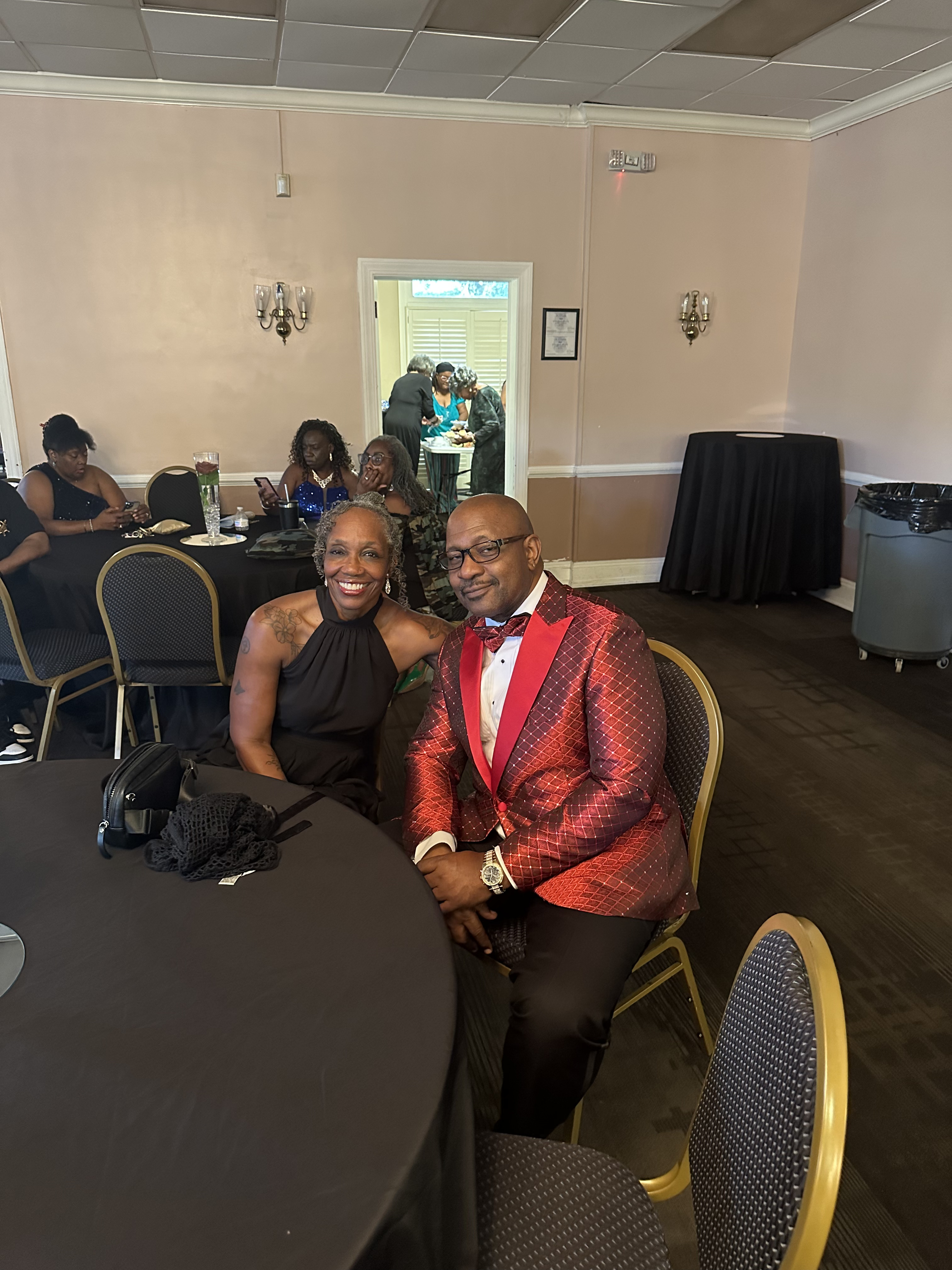All smiles at the Christmas Ball