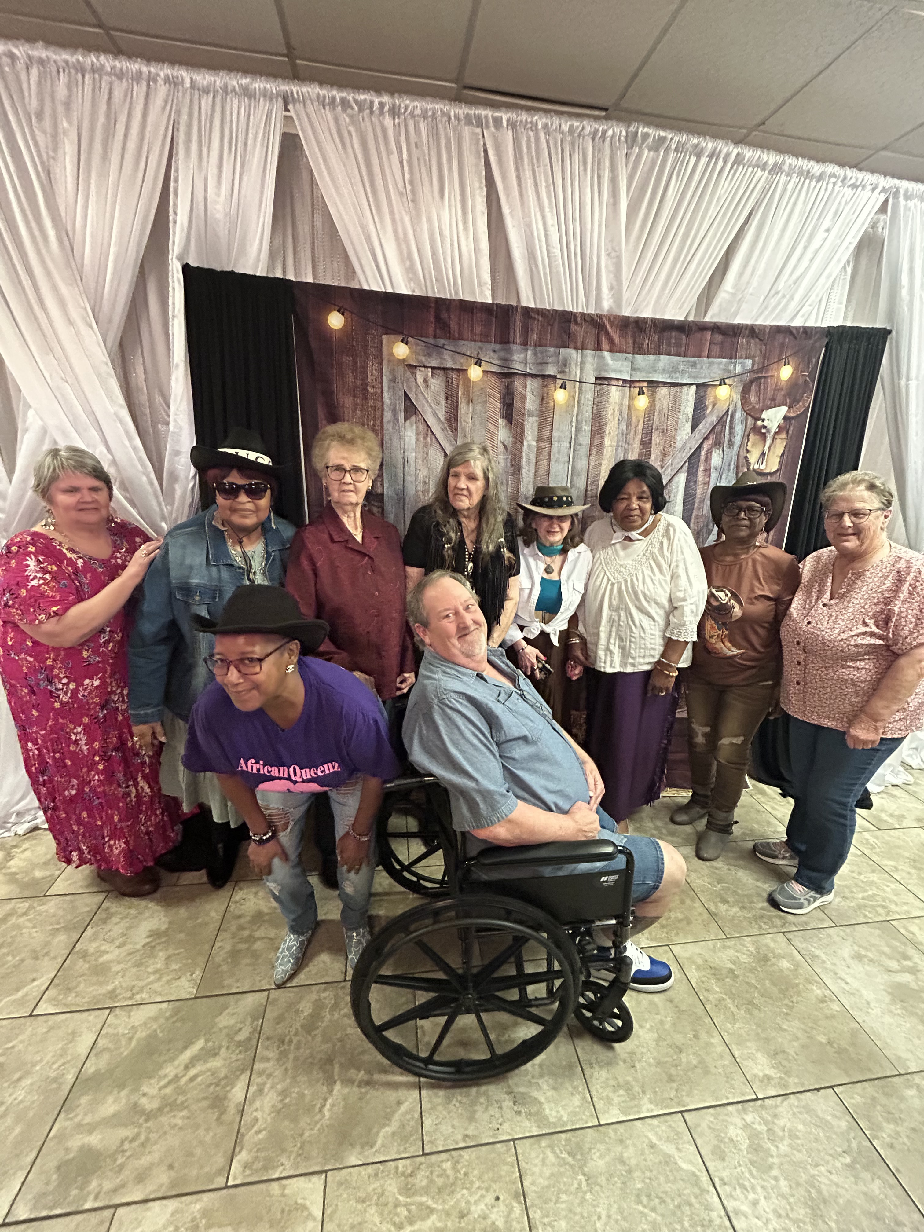 Sam Spencer with the Seniors United community at a recent event